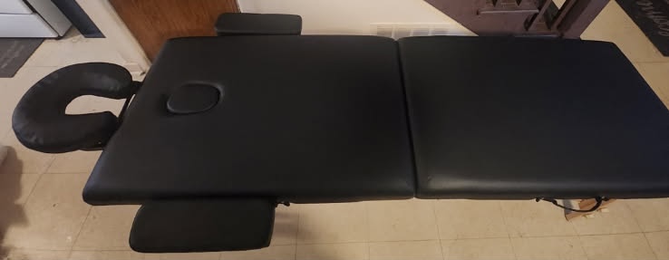 Mobile massage chair setup